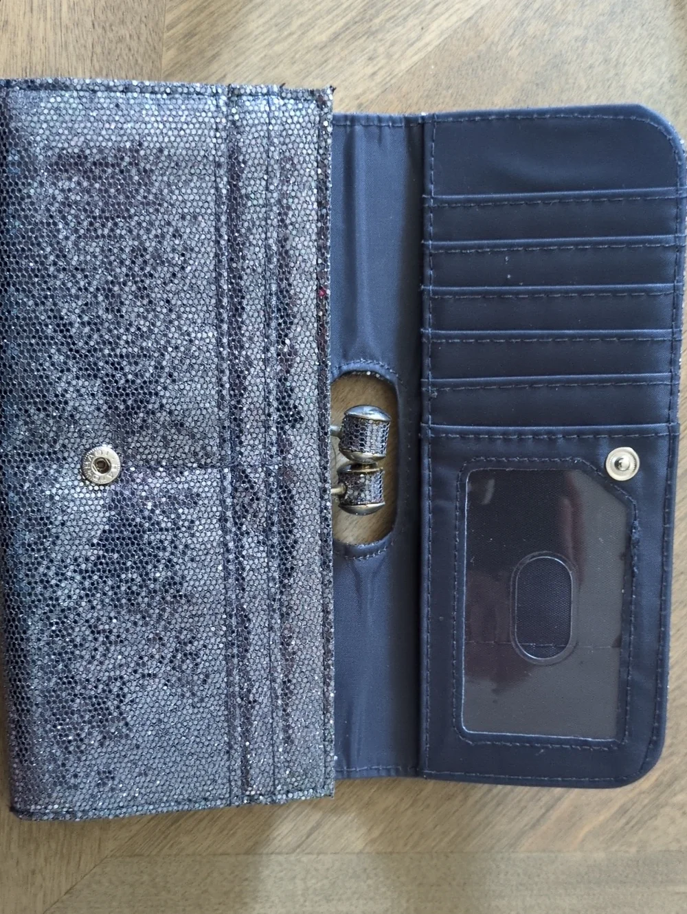 Classic Metallic Purple/Grey Sparkle Wallet